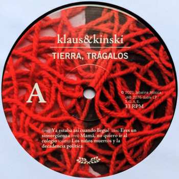 2LP Klaus & Kinski: Tierra, Trágalos (Edición 10º Aniversario) LTD | NUM