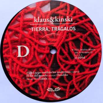 2LP Klaus & Kinski: Tierra, Trágalos (Edición 10º Aniversario) LTD | NUM