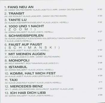 CD Klaus Lage Band: Mit Meinen Augen - Lage Live