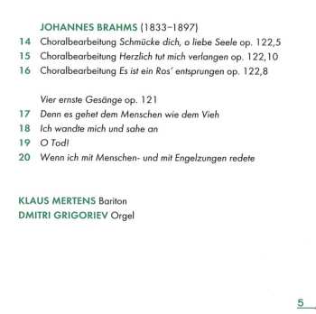 SACD Klaus Mertens: Cantabo Domino
