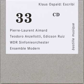 CD Klaus Ospald: Escribi... Für Orchester,akkordeon,kontrabass