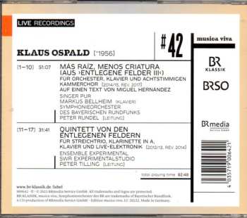 CD Klaus Ospald: Más Ráiz, Menos Criatura - Quintett Von Den Entlegenen Feldern