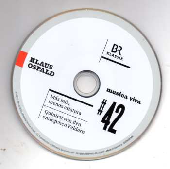 CD Klaus Ospald: Más Ráiz, Menos Criatura - Quintett Von Den Entlegenen Feldern