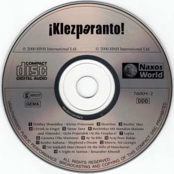 CD Klezperanto!: Re-Grooves Klezmer