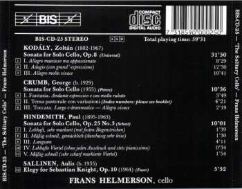 CD Paul Hindemith: The Solitary Cello (Cello Music From The Twentieth Century)