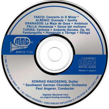 CD Konrad Ragossnig: Music For Spanish Guitar