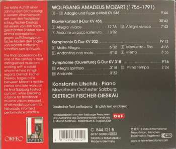 CD Wolfgang Amadeus Mozart: Adagio And Fuge KV 546 / Klavierkonzert KV 456 / Symphonien KV 202 • KV 318