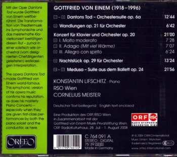 CD Cornelius Meister: Gottfried von Einem Konzert Für Klavier Und Orchester, Op. 20