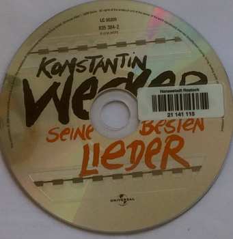 CD Konstantin Wecker: Seine Besten Lieder