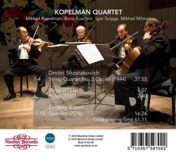 CD Dmitri Shostakovich: Quartet No. 2; Quartett