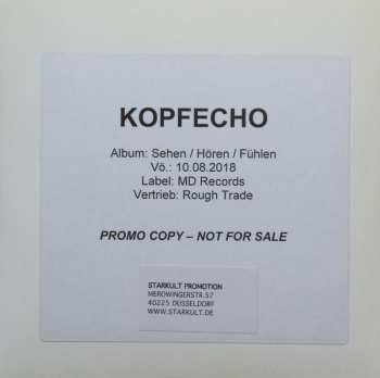 CD Kopfecho: Sehen / Hören / Fühlen LTD