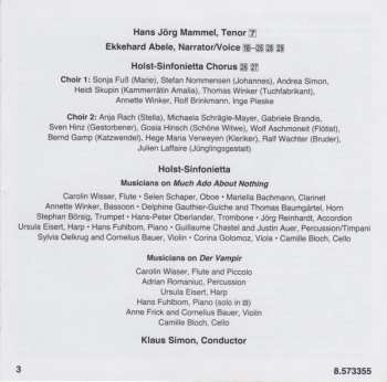 CD Erich Wolfgang Korngold: Complete Incidental Music: Much Ado About Nothing; Der Vampir