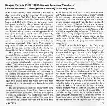 CD Kosaku Yamada: Nagauta Symphony · Inno Meiji · Maria Magdalena