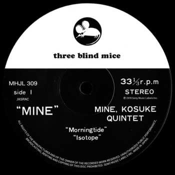 LP Kosuke Mine Quintet: Mine LTD