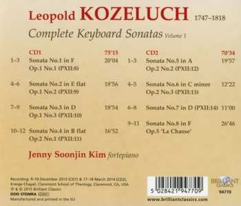 2CD Leopold Koželuh: Complete Keyboard Sonatas (Volume 1) 
