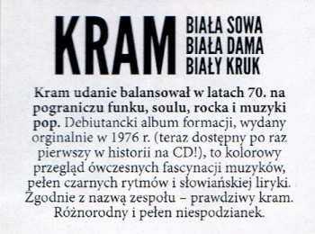 CD Kram: Biała Sowa, Biała Dama, Biały Kruk