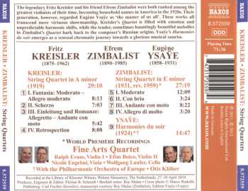 CD Fritz Kreisler: String Quartets / Harmonies Du Soir