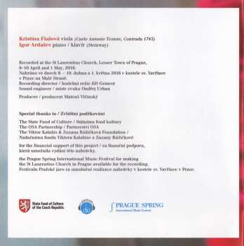 CD Bohuslav Martinů: Czech Viola Sonatas