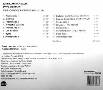 CD David Liebman: Mussorgsky Pictures Revisited