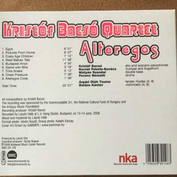 CD Kristof Bacso Quartet: Alteregos
