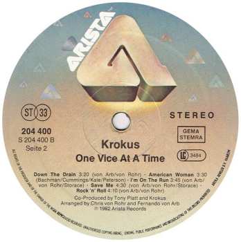 LP Krokus: One Vice At A Time