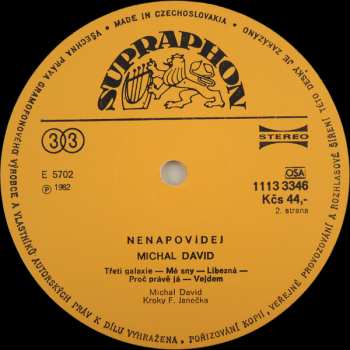 LP Michal David: Nenapovídej