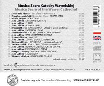CD The Royal Rorantists: Musica Sacra Katedry Wawelskiej - Musica Sacra Of The Wawel Cathedral