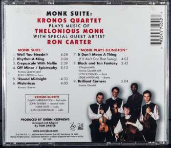 CD Kronos Quartet: Monk Suite: Kronos Quartet Plays Music Of Thelonious Monk