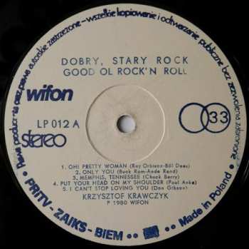 LP Krzysztof Krawczyk: Good Ol' Rock N'Roll - Dobry Stary Rock