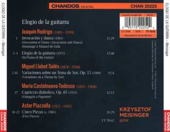 CD Joaquín Rodrigo: Elogio De La Guitarra