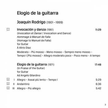 CD Joaquín Rodrigo: Elogio De La Guitarra