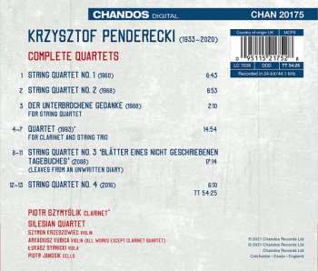 CD Krzysztof Penderecki: Complete Quartets