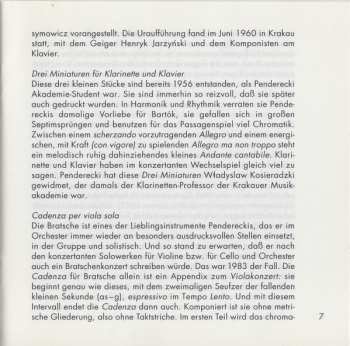 CD Krzysztof Penderecki: Musica Da Camera