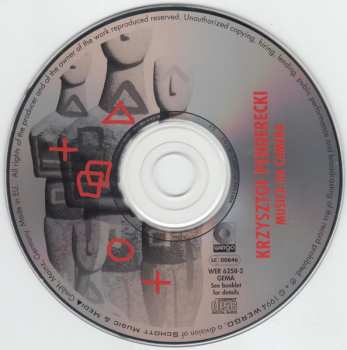 CD Krzysztof Penderecki: Musica Da Camera