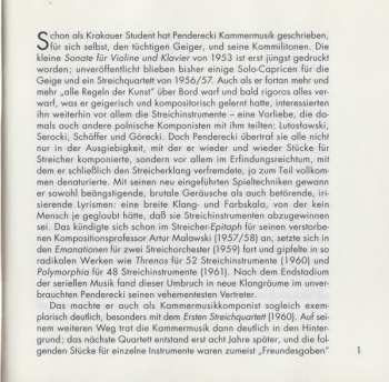 CD Krzysztof Penderecki: Musica Da Camera