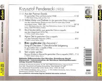 CD Krzysztof Penderecki: Per Coro