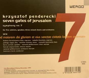 CD Krzysztof Penderecki: Seven Gates Of Jerusalem