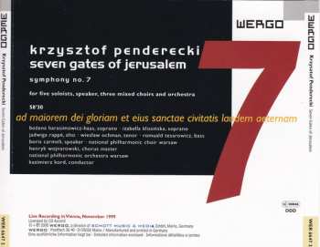 CD Krzysztof Penderecki: Seven Gates Of Jerusalem