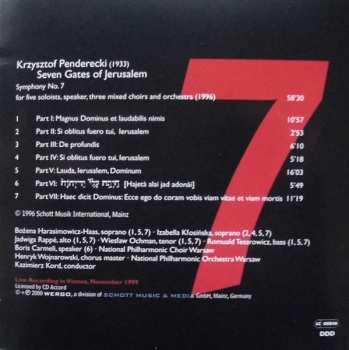 CD Krzysztof Penderecki: Seven Gates Of Jerusalem