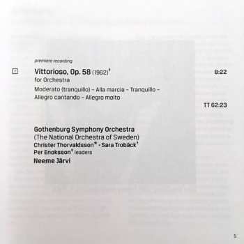CD Göteborgs Symfoniker: Orchestral Works, Vol. 4