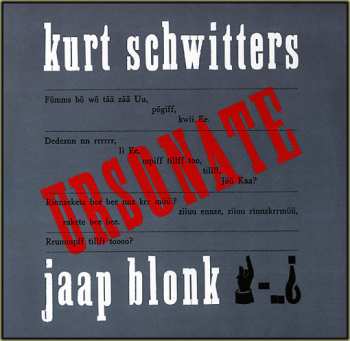 Album Jaap Blonk: Ursonate