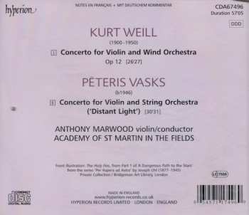 CD The Academy Of St. Martin-in-the-Fields: Concerto For Violin & Wind Orchestra, Op 12 / Concerto For Violin & String Orchestra 'Distant Light'