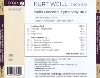 CD Kurt Weill: Violin Concerto & Symphony No. 2