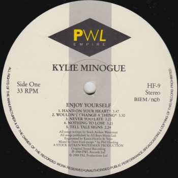 LP Kylie Minogue: Enjoy Yourself
