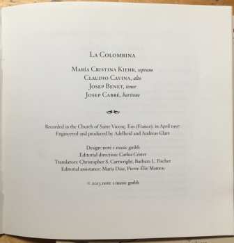 CD La Colombina: Music For Good Friday