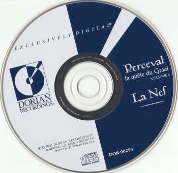CD La Nef: Perceval (La Quête Du Graal = The Quest For The Grail, Volume 2)