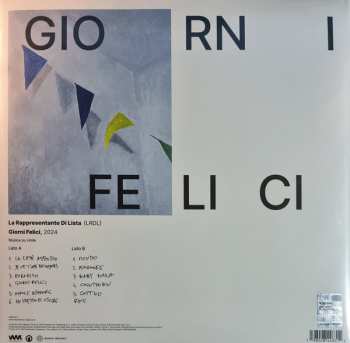 LP La Rappresentante di Lista: Giorni Felici