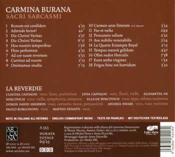 CD La Reverdie: Carmina Burana - Sacri Sarcasmi 