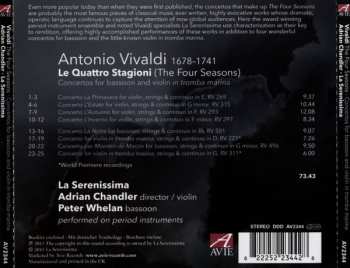 CD Antonio Vivaldi: The Four Seasons. Concertos For Bassoon And Violin la Tromba Marina.