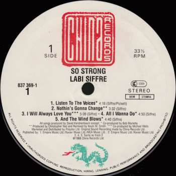 LP Labi Siffre: So Strong